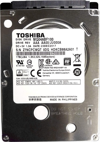 HGST HTS541010A9E680 (0J34283) 1TB 2.5